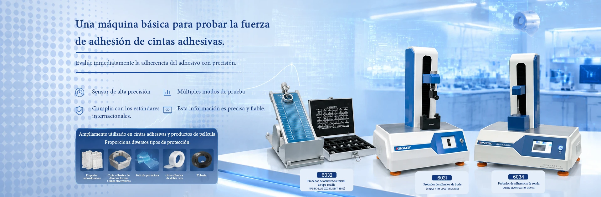 M&aacute;quina de pruebas de adhesi&oacute;n y liberaci&oacute;n